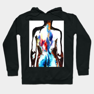 Flames on Back Tattoo Art Hoodie